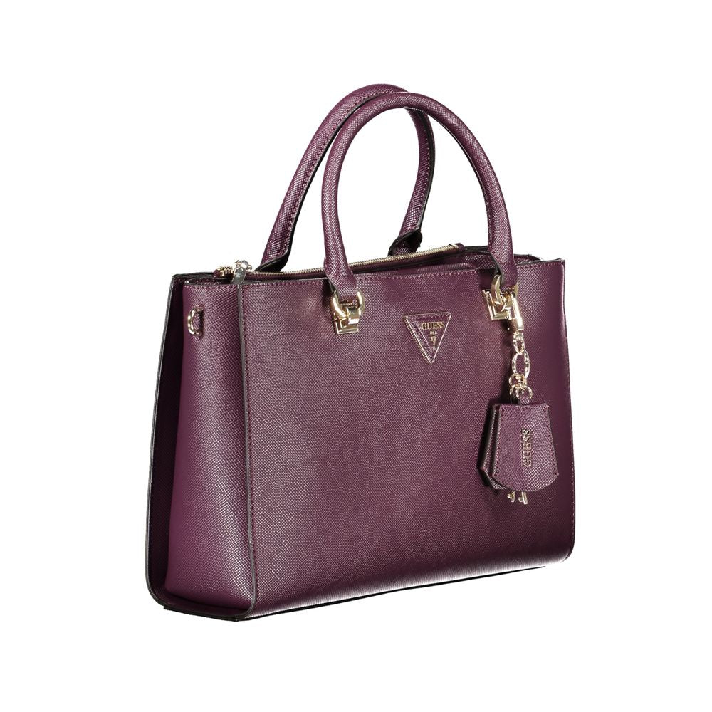 Guess Jeans Purple Polyethylene Handbag Guess Jeans Dim Gray