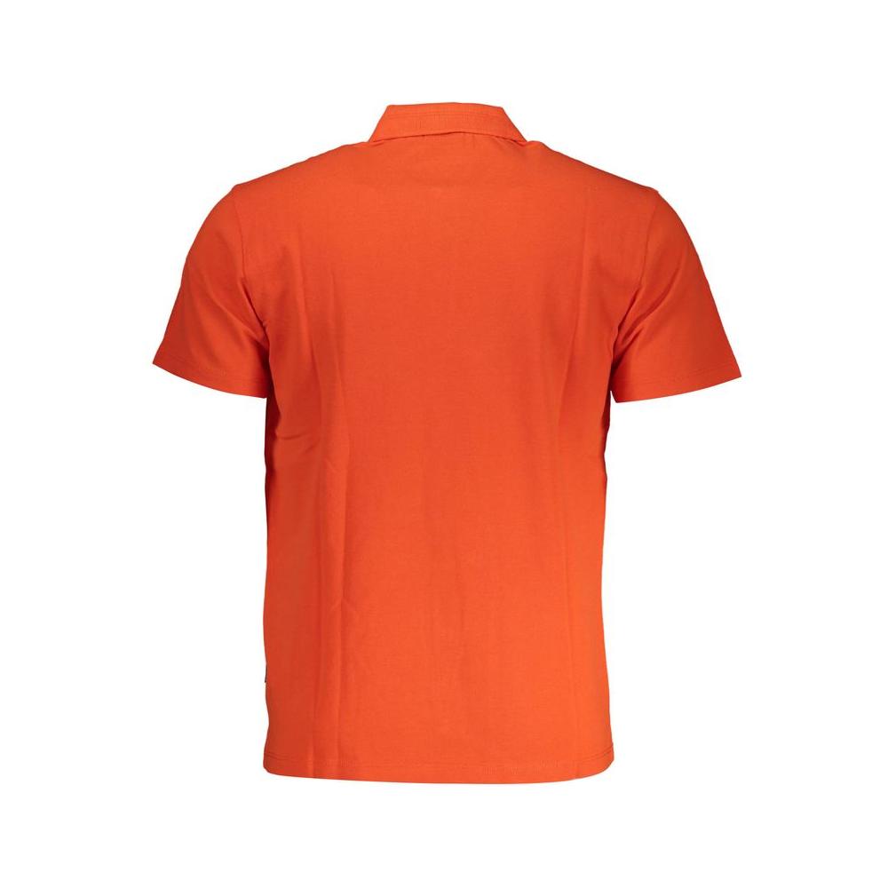 Napapijri Red Cotton Men Polo Shirt Napapijri Chocolate