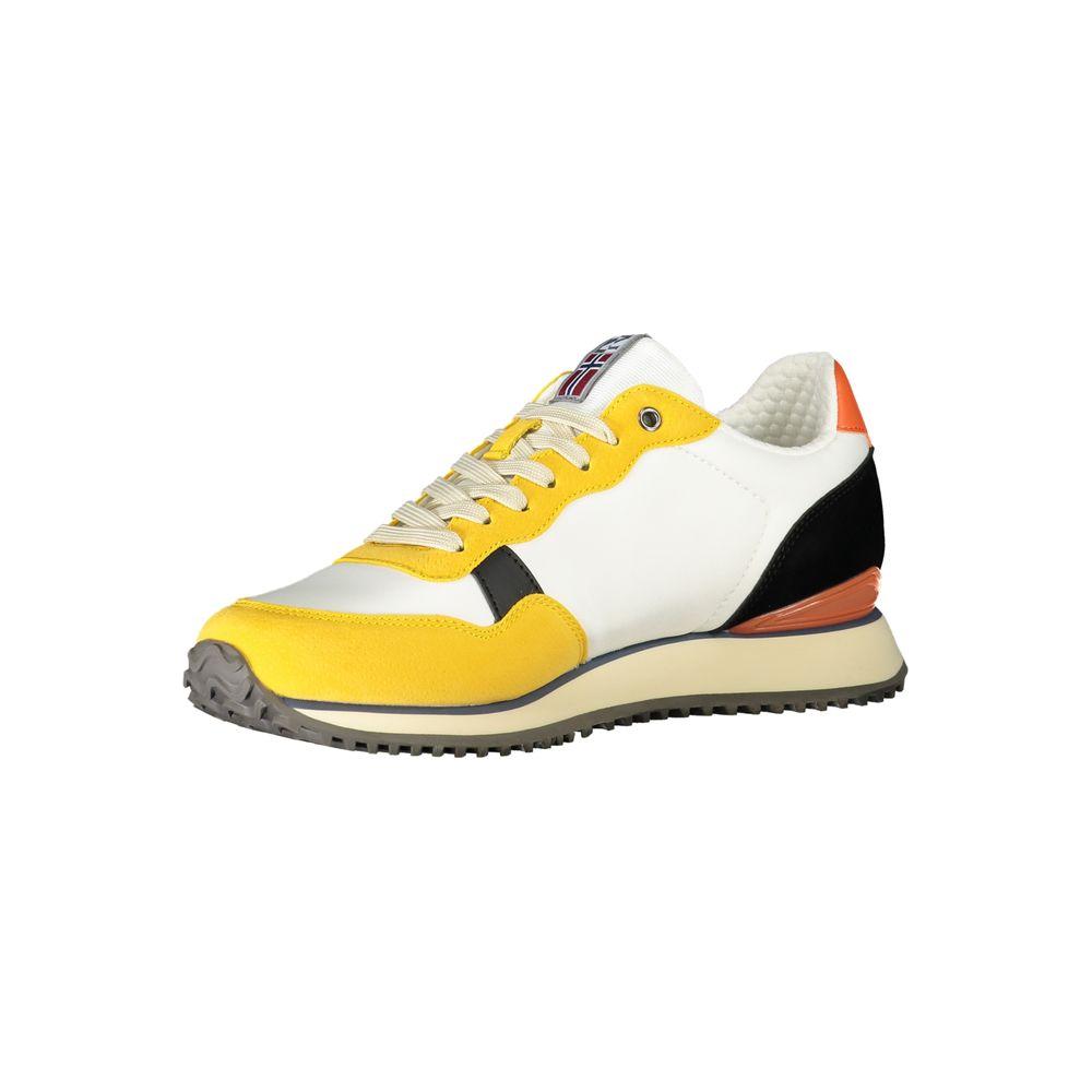 Napapijri Yellow Polyester Sneaker Napapijri Light Gray