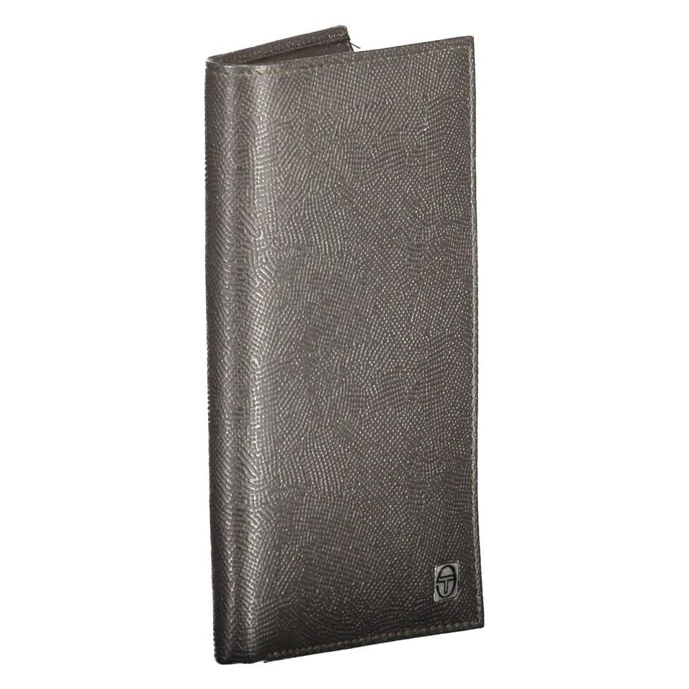 Sergio Tacchini Brown Leather Men Wallet Sergio Tacchini Dim Gray