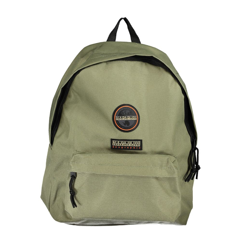 Napapijri Eco-Conscious Green Backpack with Sleek Design Napapijri Slate Gray