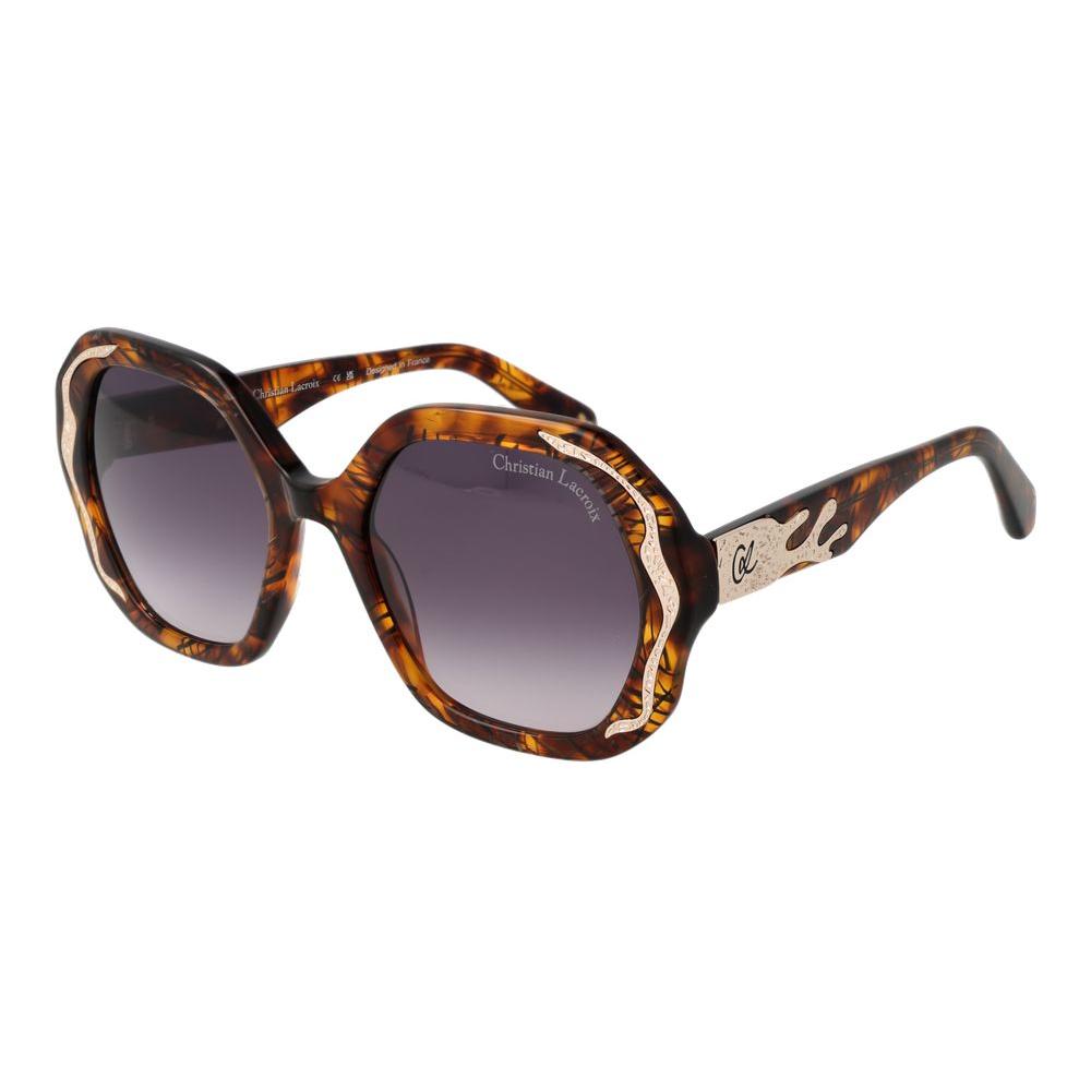 Christian Lacroix Brown Women Sunglasses Christian Lacroix Dim Gray