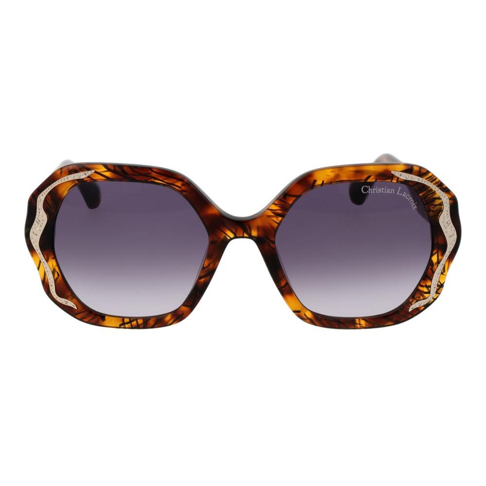 Christian Lacroix Brown Women Sunglasses Christian Lacroix Dim Gray