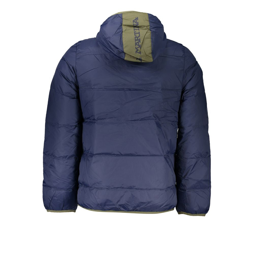 La Martina Chic Blue Lightweight Hooded Jacket La Martina Dark Slate Gray