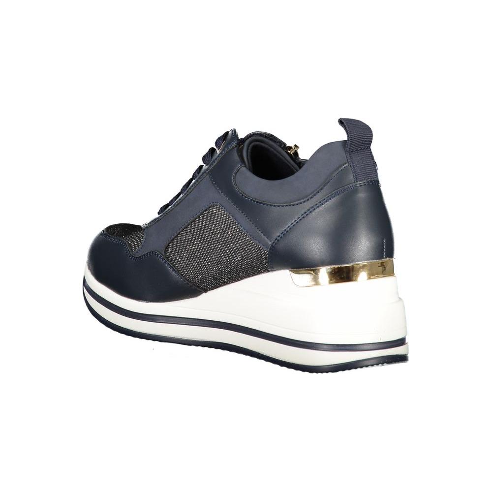 Laura Biagiotti Blue Polyester Women Sneaker Laura Biagiotti Dark Slate Gray