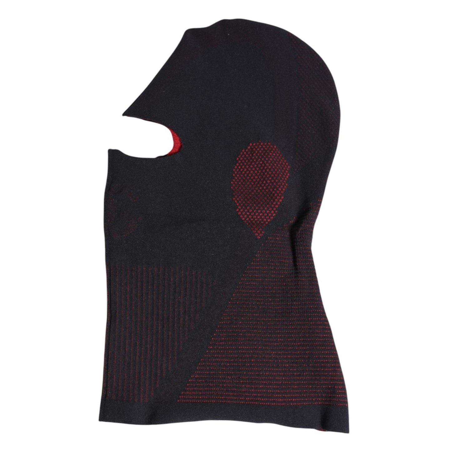 Dolce & Gabbana Black Cotton Knitted Ski Mask Balaclava Hat
