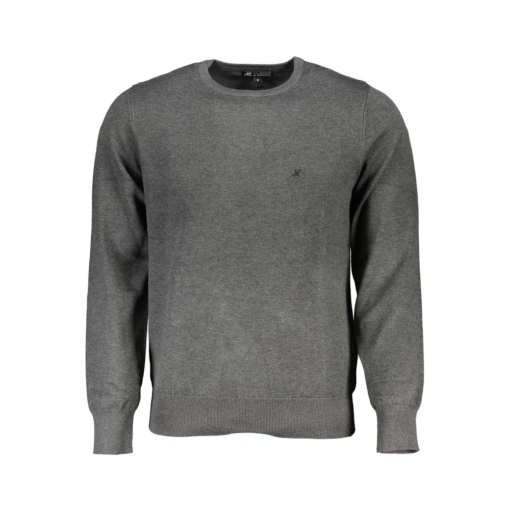 U.S. Grand Polo Gray Nylon Sweater U.S. Grand Polo Dim Gray