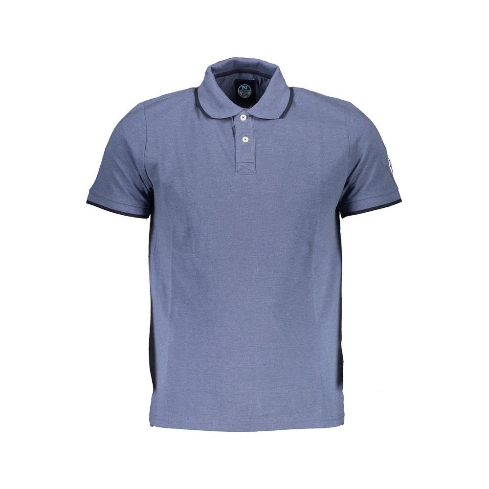 North Sails Blue Cotton Mens Polo Shirt North Sails Slate Gray