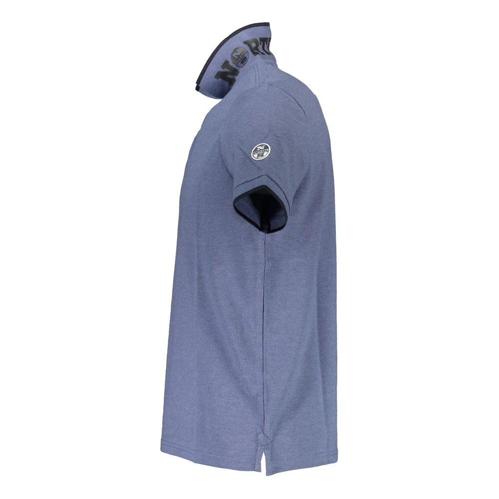 North Sails Blue Cotton Mens Polo Shirt North Sails Slate Gray