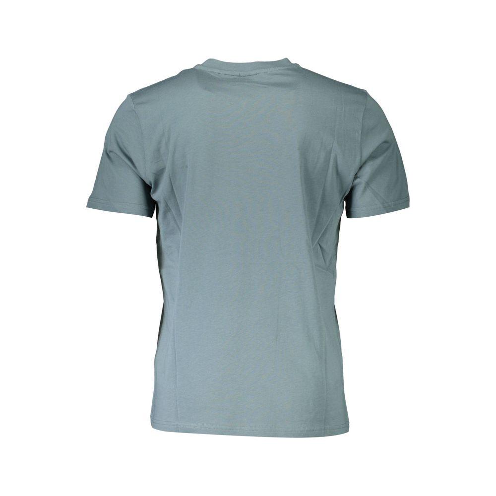 North Sails Green Cotton Men T-Shirt North Sails Light Slate Gray