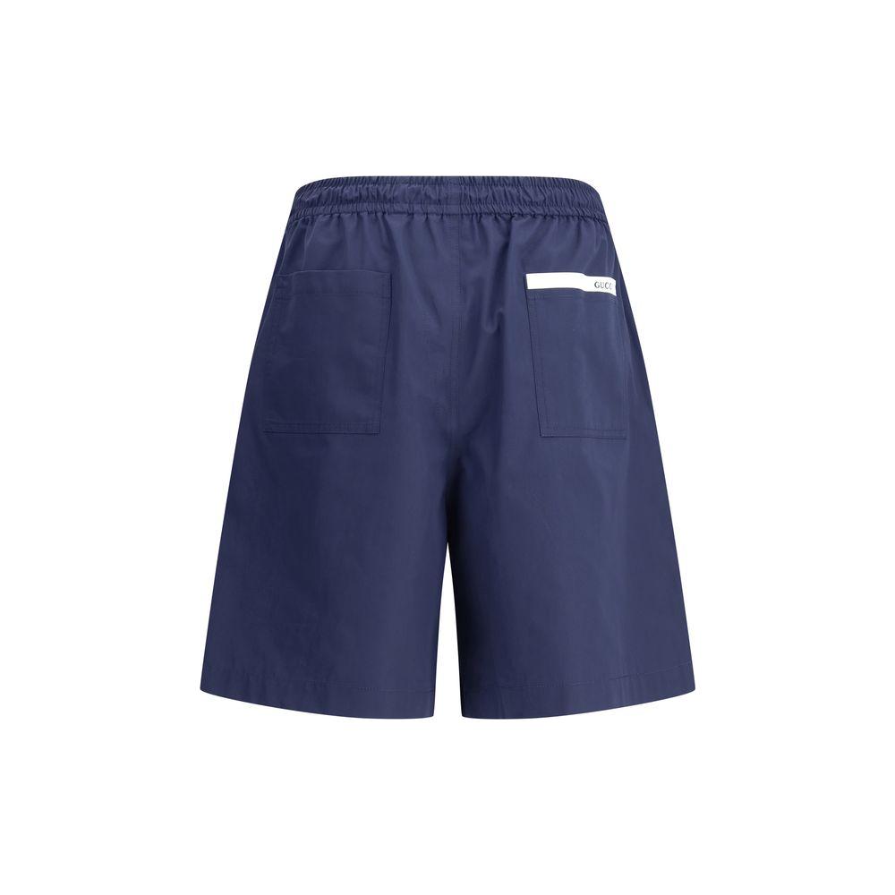Gucci Logoed Shorts Gucci Dark Slate Gray