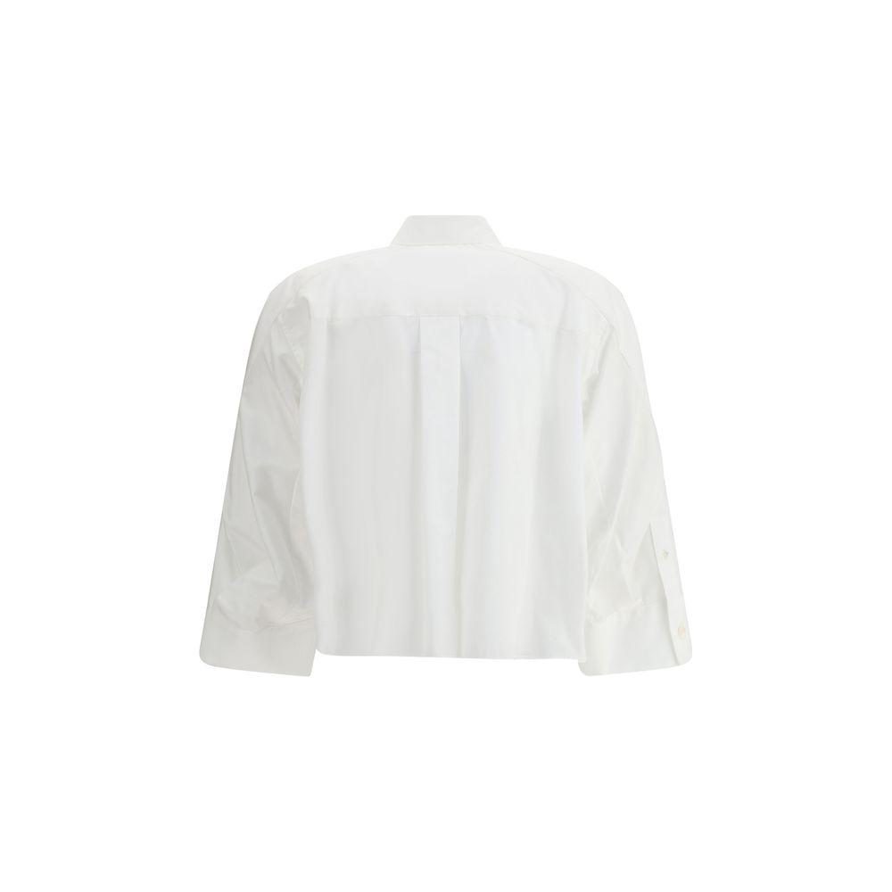 Sacai Three-quarter sleeve Shirt Sacai Light Gray
