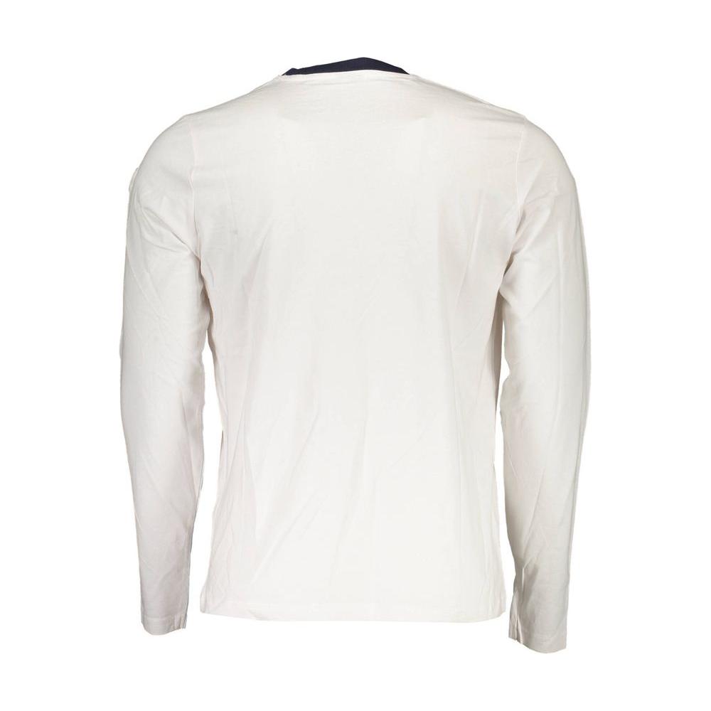 North Sails White Cotton Men TShirt North Sails Beige