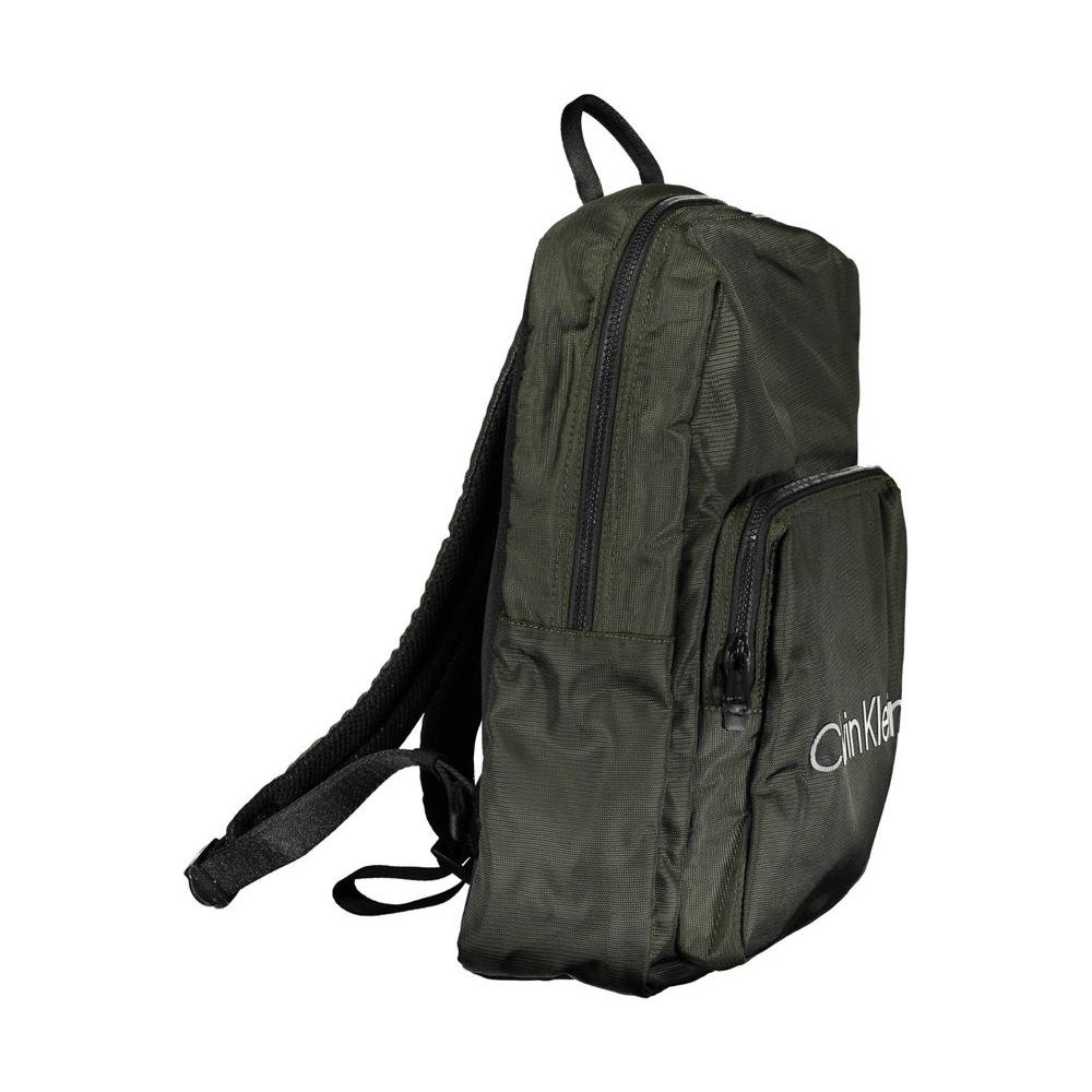 Calvin Klein Green Polyester Men Backpack Calvin Klein Dark Slate Gray