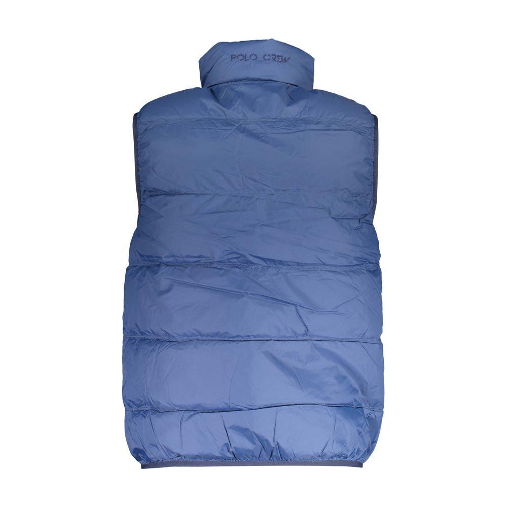 La Martina Blue Polyamide Men Jacket La Martina Slate Gray