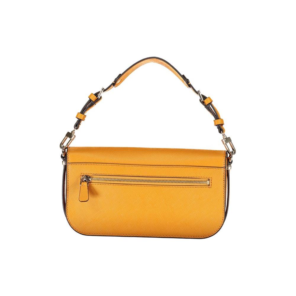 Guess Jeans Orange Polyethylene Handbag Guess Jeans Goldenrod
