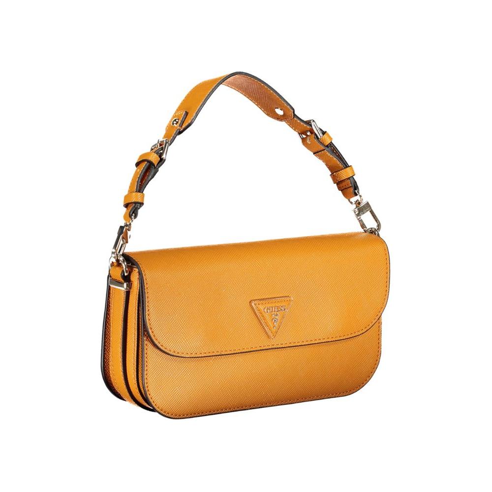 Guess Jeans Orange Polyethylene Handbag Guess Jeans Goldenrod