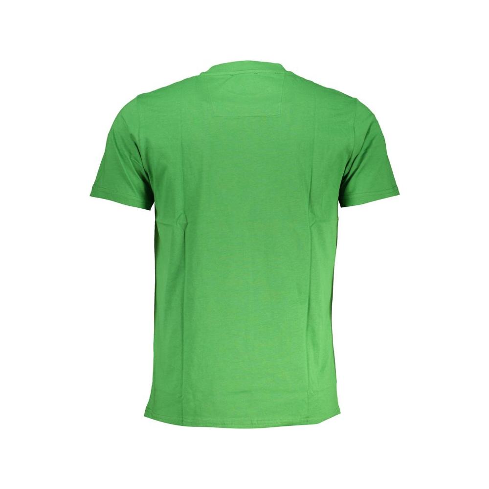 Cavalli Class Green Cotton T-Shirt Cavalli Class Medium Sea Green