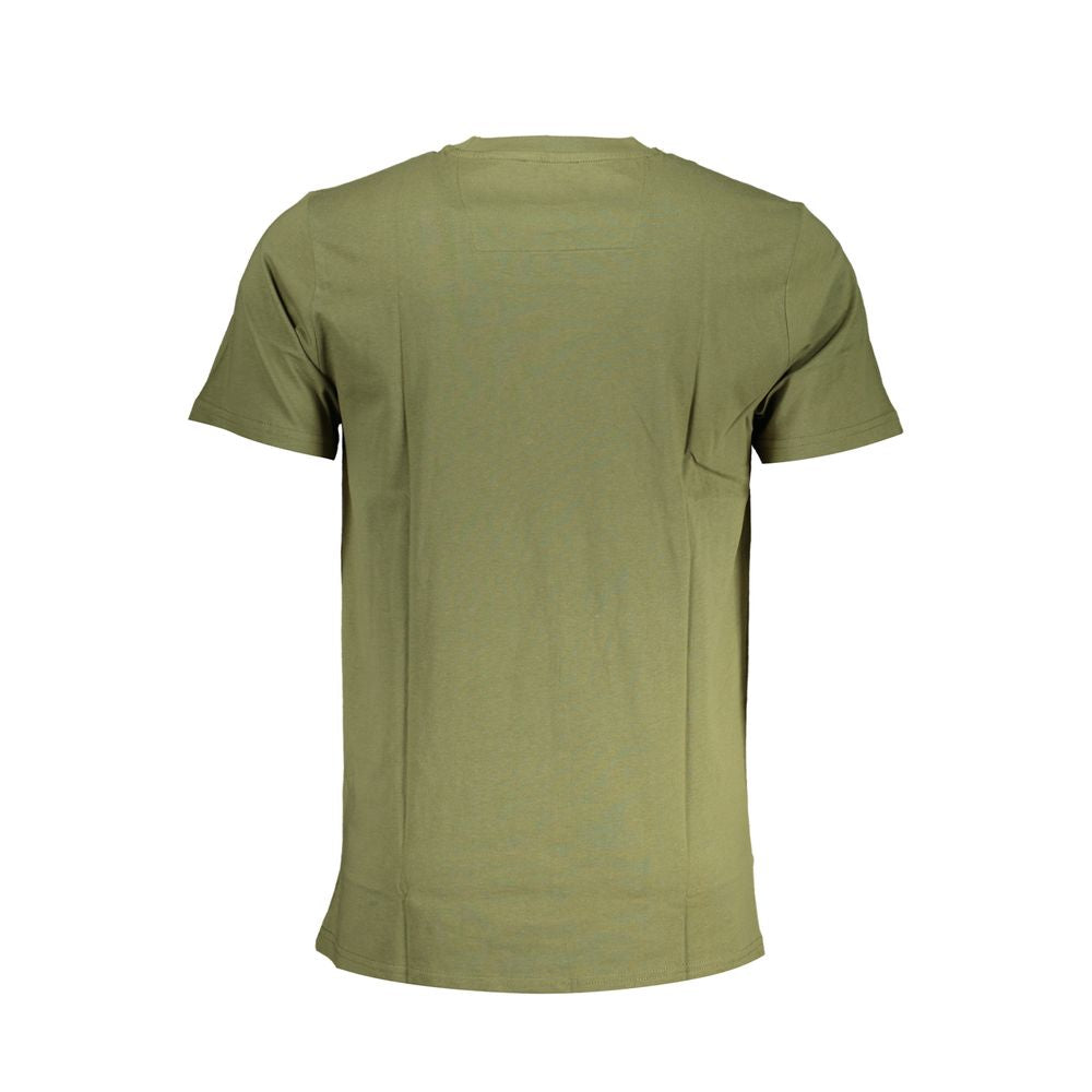 Cavalli Class Green Cotton T-Shirt Cavalli Class Dim Gray