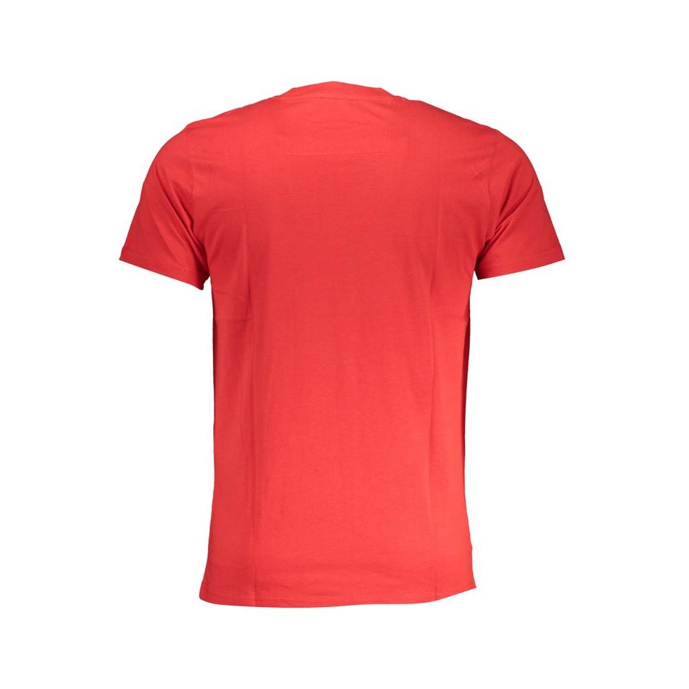 Cavalli Class Red Cotton T-Shirt Cavalli Class Tomato