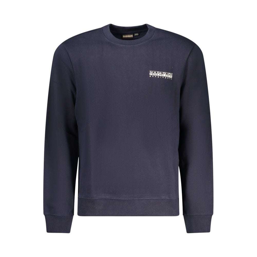 Napapijri Blue Cotton Sweater Napapijri Dark Slate Gray