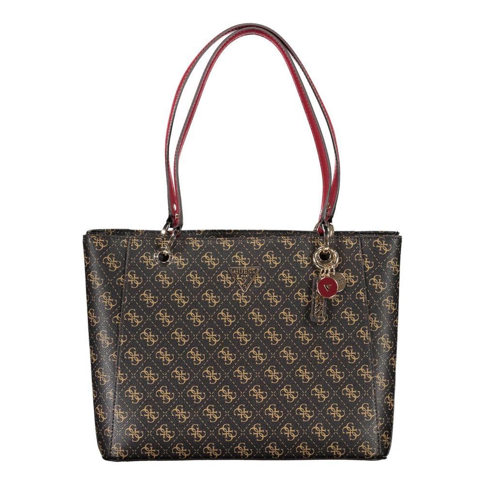 Guess Jeans Brown Polyethylene Handbag Guess Jeans Dark Slate Gray