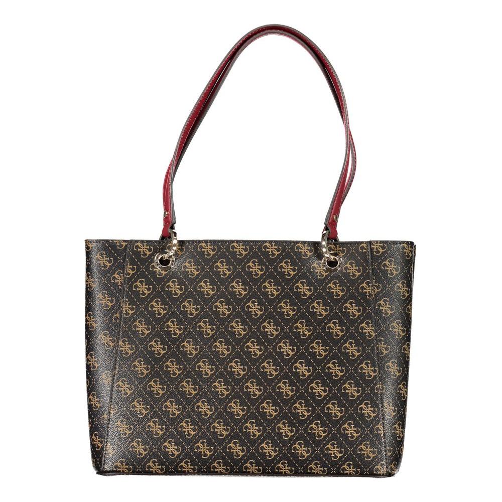 Guess Jeans Brown Polyethylene Handbag Guess Jeans Dark Slate Gray
