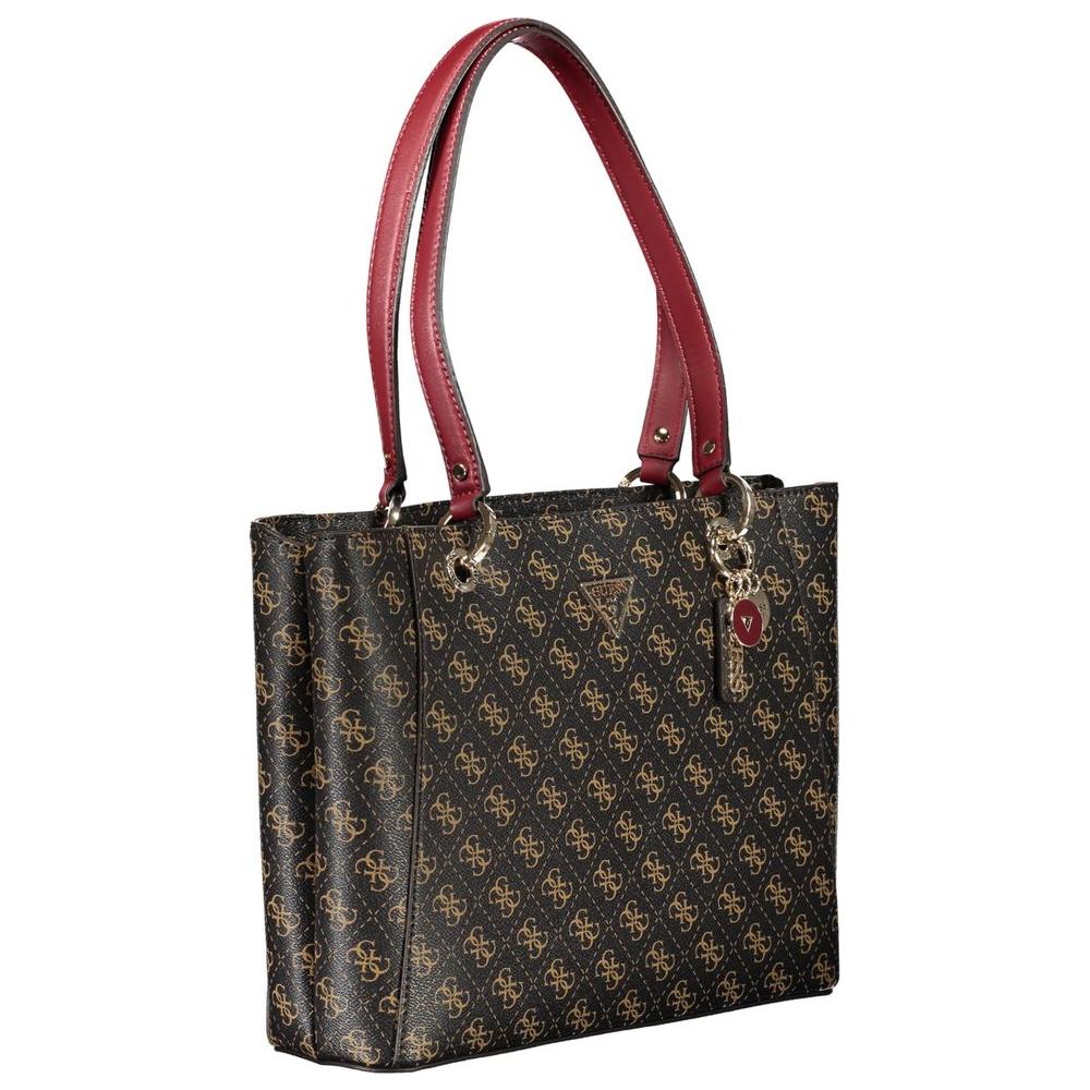Guess Jeans Brown Polyethylene Handbag Guess Jeans Dark Slate Gray
