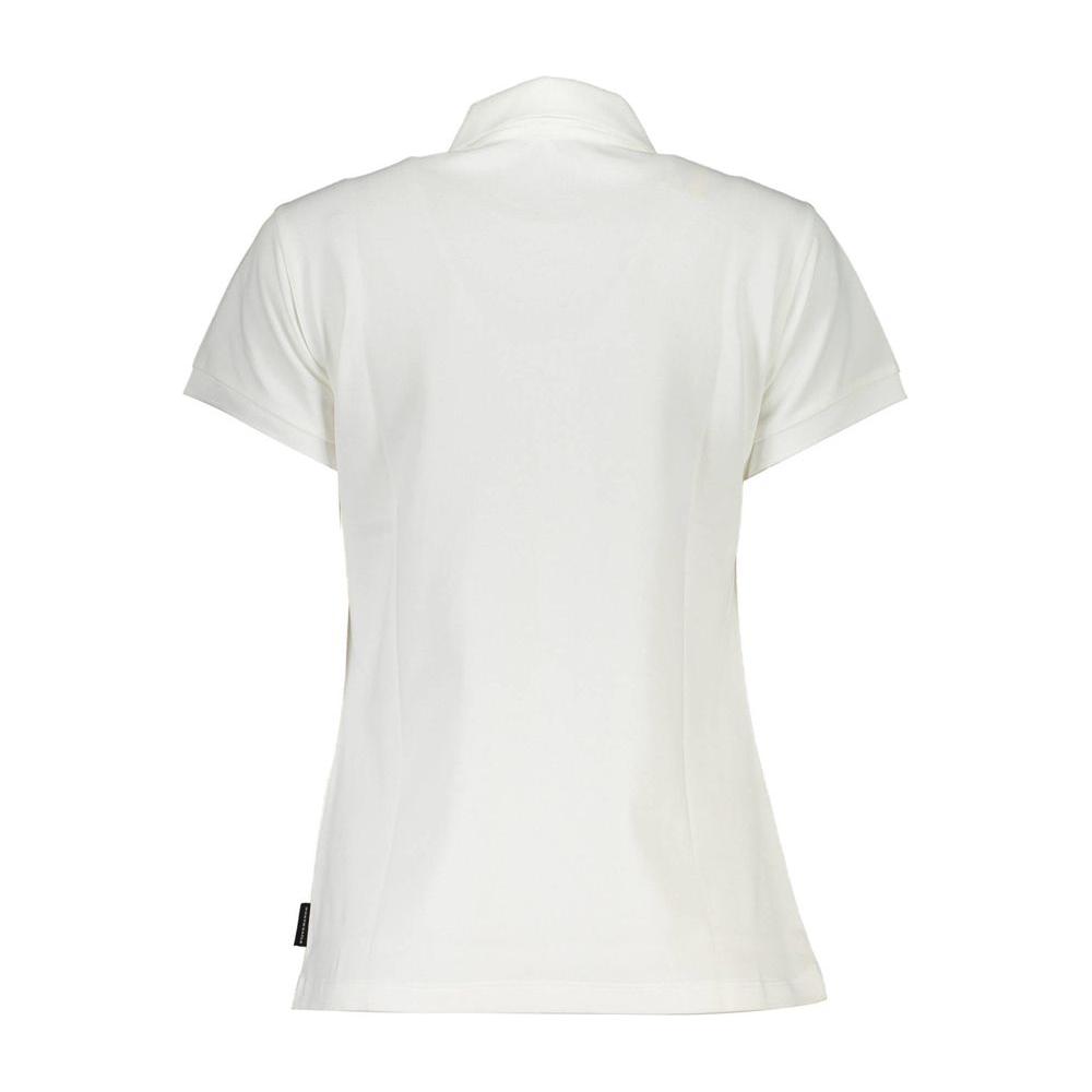 North Sails White Cotton Women Polo Shirt North Sails Beige