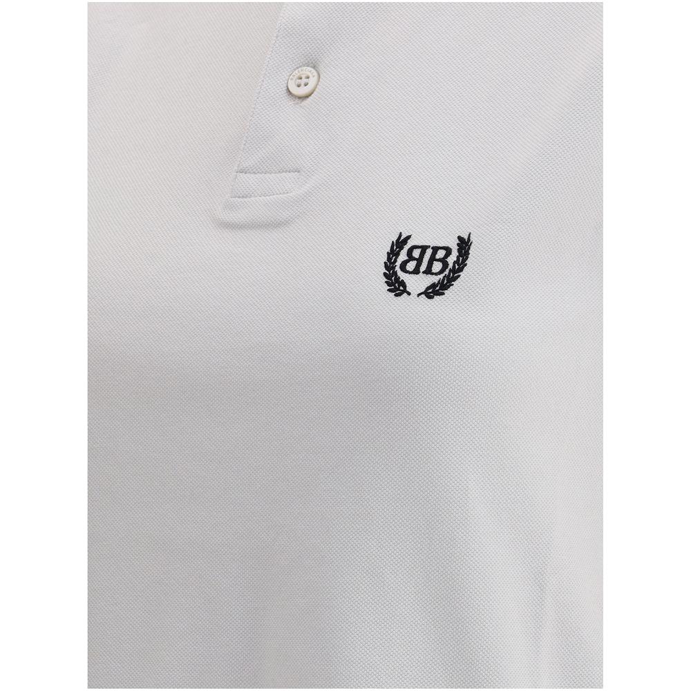 Balenciaga Logoed Polo Shirt Balenciaga Light Gray