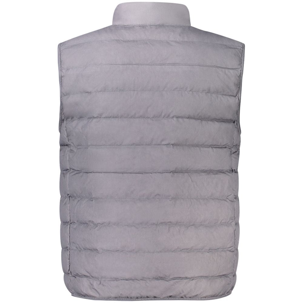 Calvin Klein Gray Polyamide Men Jacket Calvin Klein Dark Gray