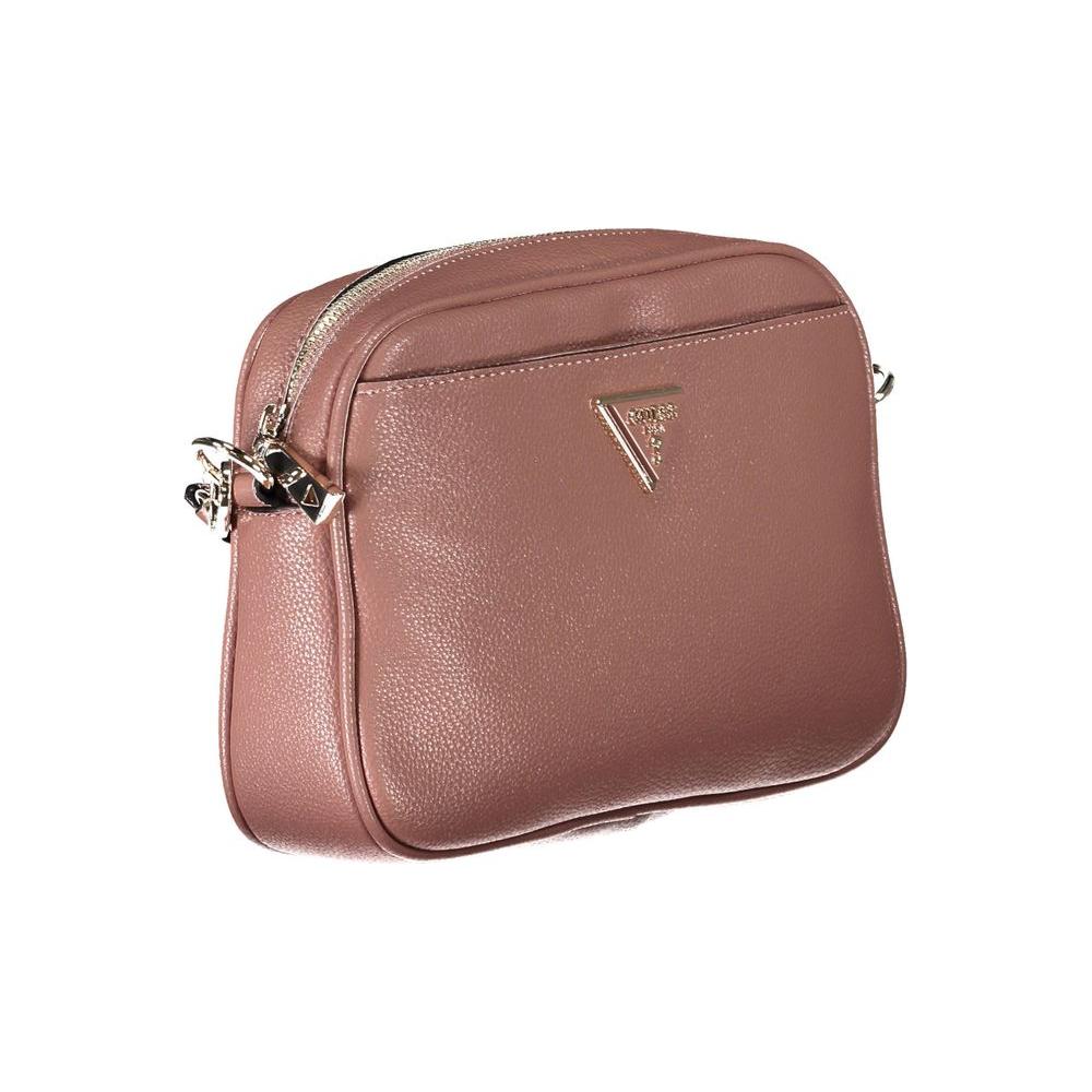 Guess Jeans Pink Polyethylene Handbag Guess Jeans Dim Gray