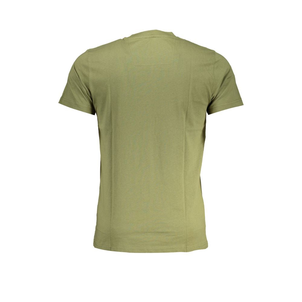 Cavalli Class Green Cotton T-Shirt Cavalli Class Dark Khaki