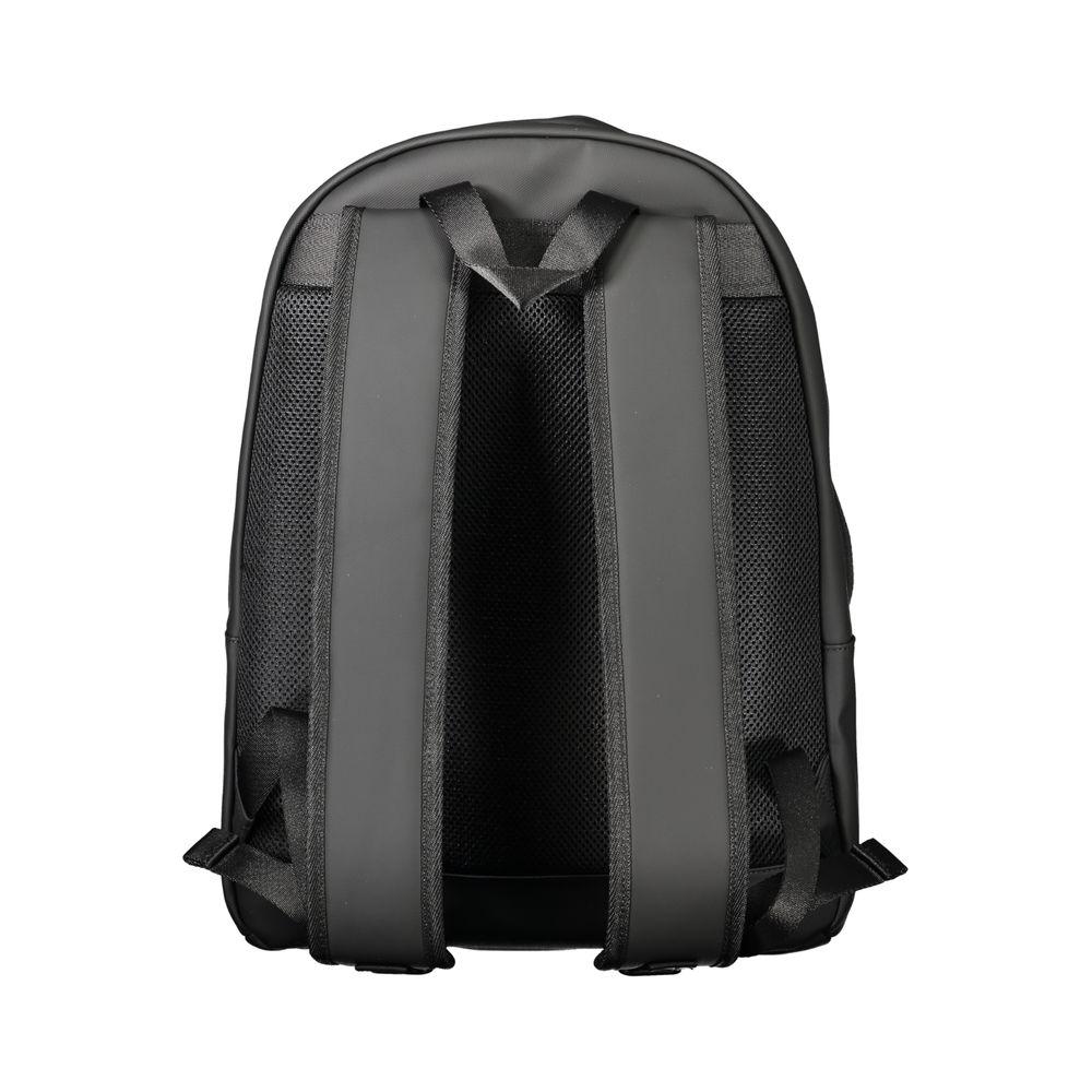 Tommy Hilfiger Black Polyethylene Men Backpack Tommy Hilfiger Dark Slate Gray