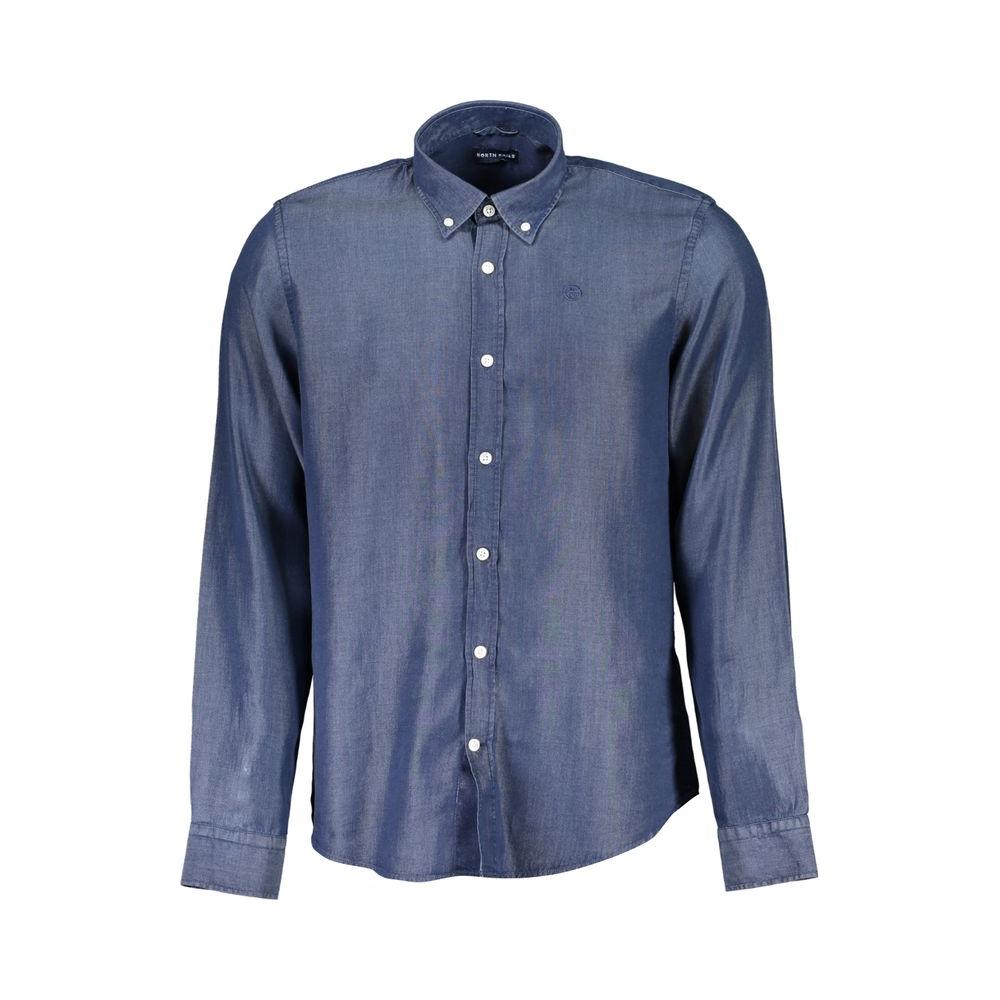 North Sails Blue Lyocell Shirt North Sails Dim Gray