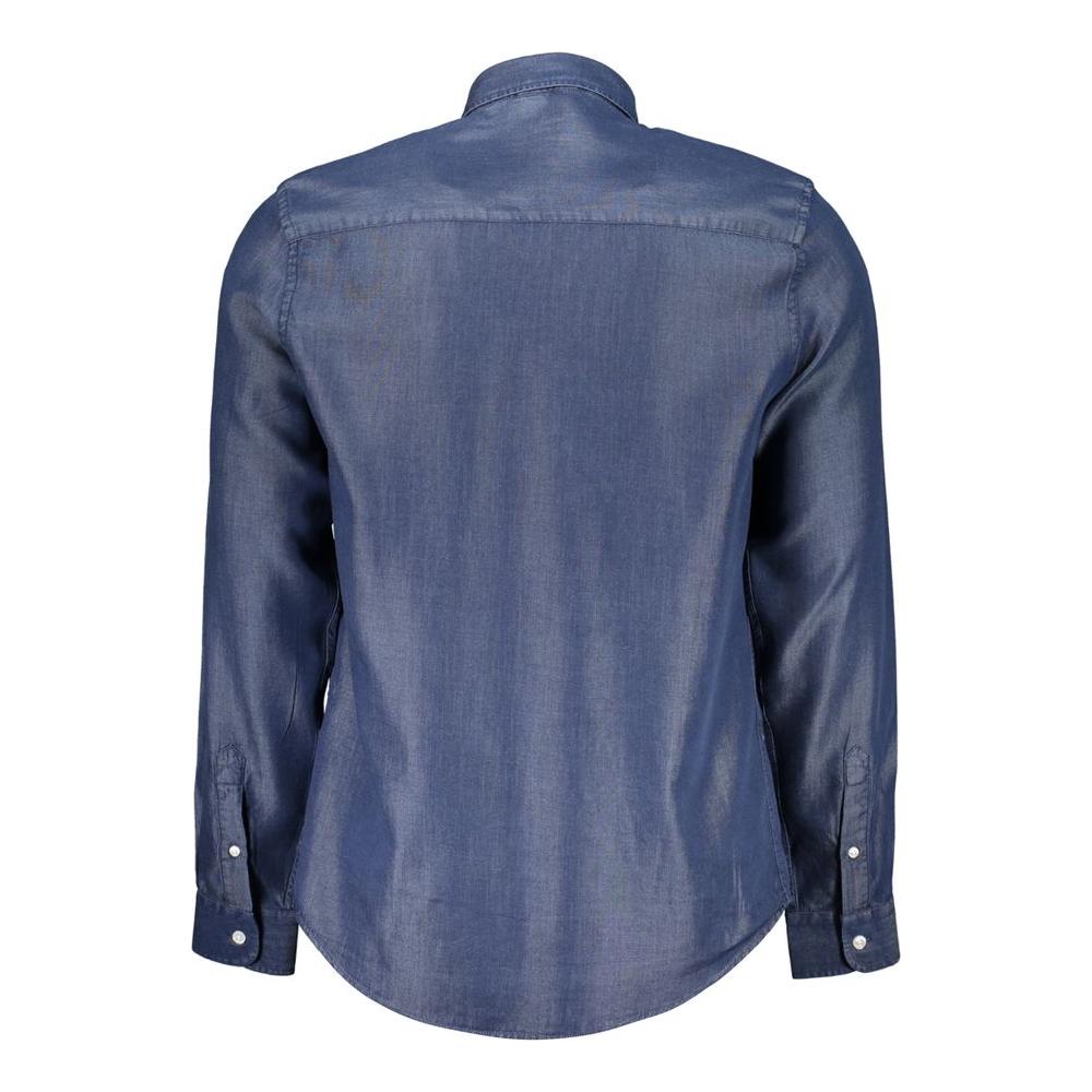 North Sails Blue Lyocell Shirt North Sails Dim Gray