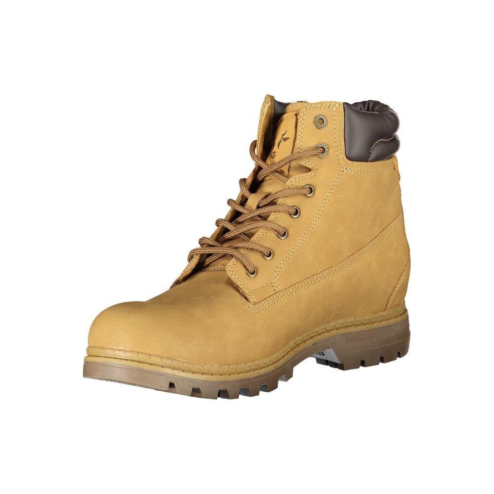 Carrera Vibrant Yellow Lace-Up Fashion Boots Carrera Dark Khaki