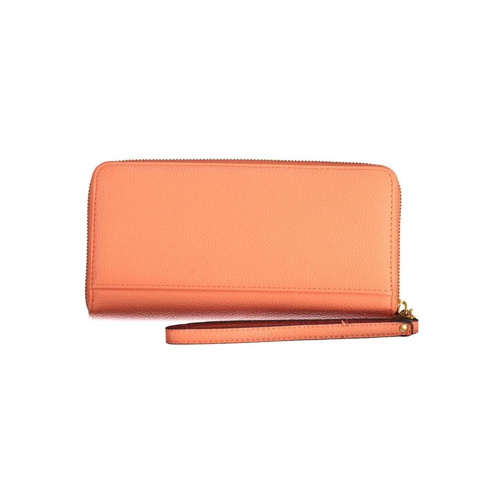 Guess Jeans Orange Polyethylene Wallet Guess Jeans Dark Salmon