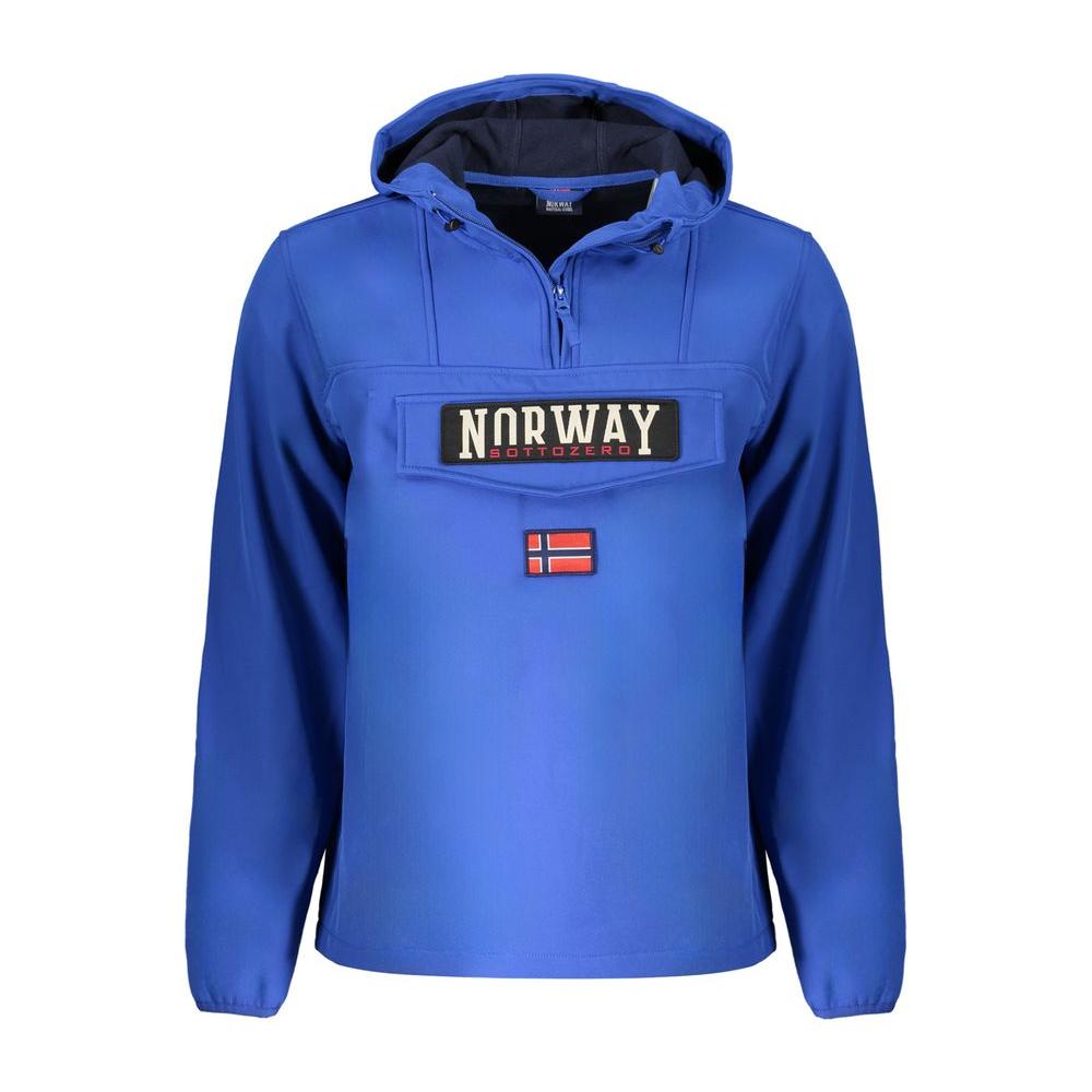Norway 1963 Blue Polyester Men Jacket Norway 1963 Steel Blue