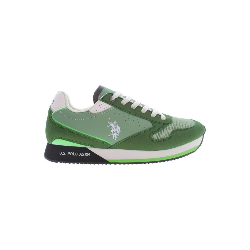 U.S. POLO ASSN. Green Polyester Men Sneaker U.S. POLO ASSN. Dim Gray