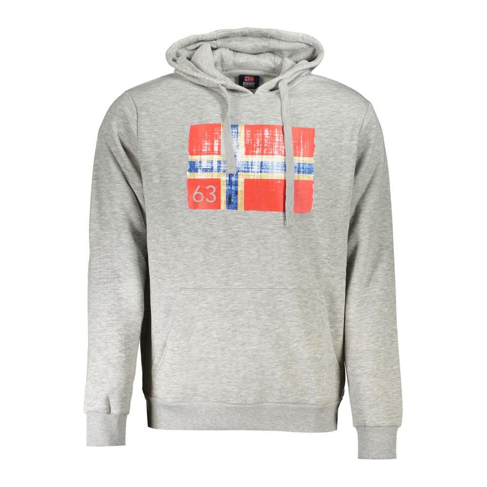 Norway 1963 Gray Cotton Men Sweater Norway 1963 Gray