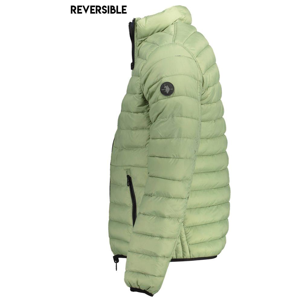 U.S. POLO ASSN. Green Nylon Men Jacket U.S. POLO ASSN. Dark Sea Green