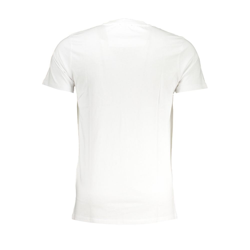 Cavalli Class White Cotton T-Shirt Cavalli Class White Smoke