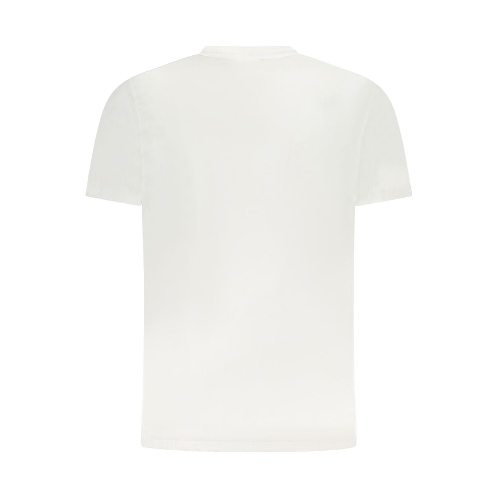 Cavalli Class White Cotton Men T-Shirt Cavalli Class Beige