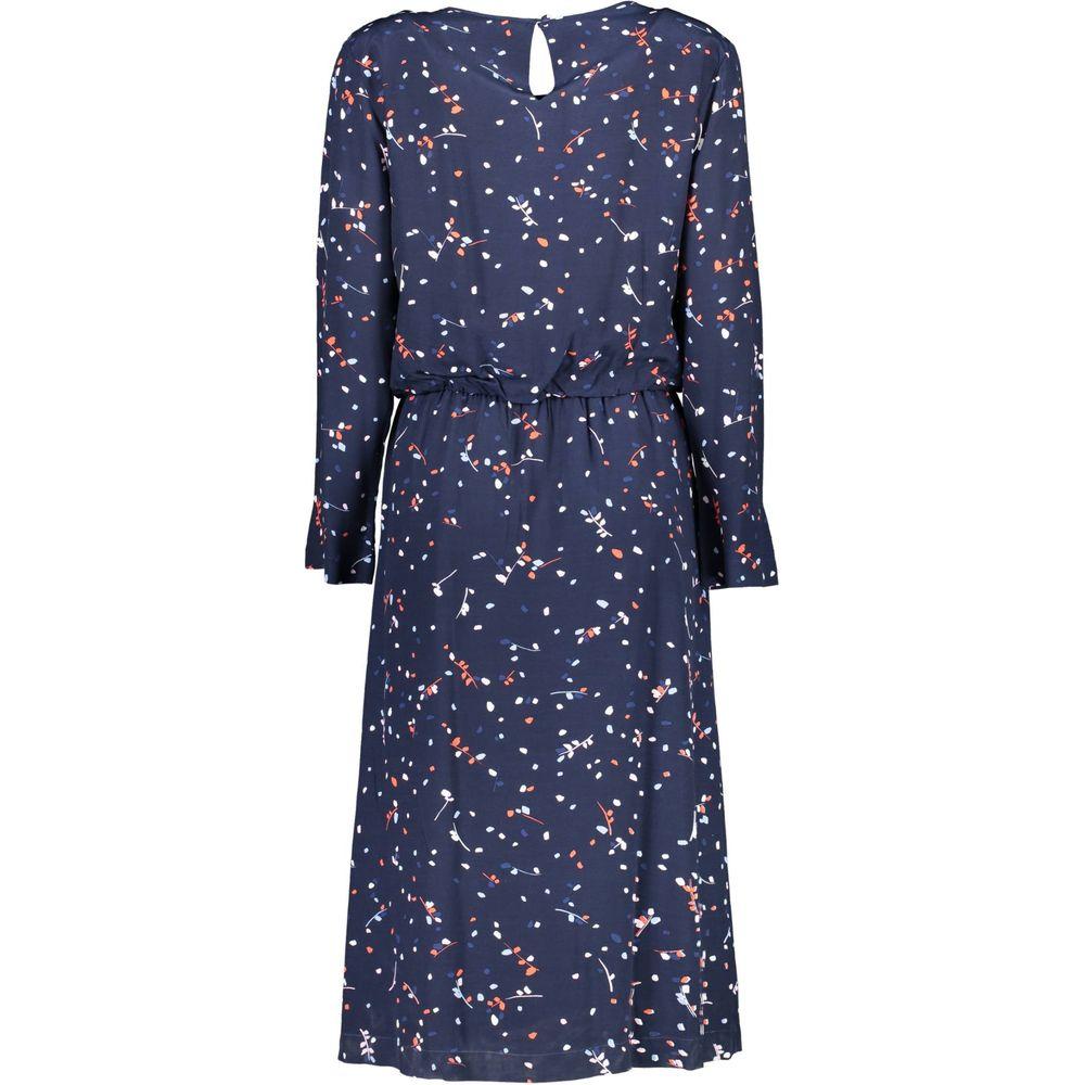 Gant Blue Viscose Women Dress Gant Dark Slate Gray