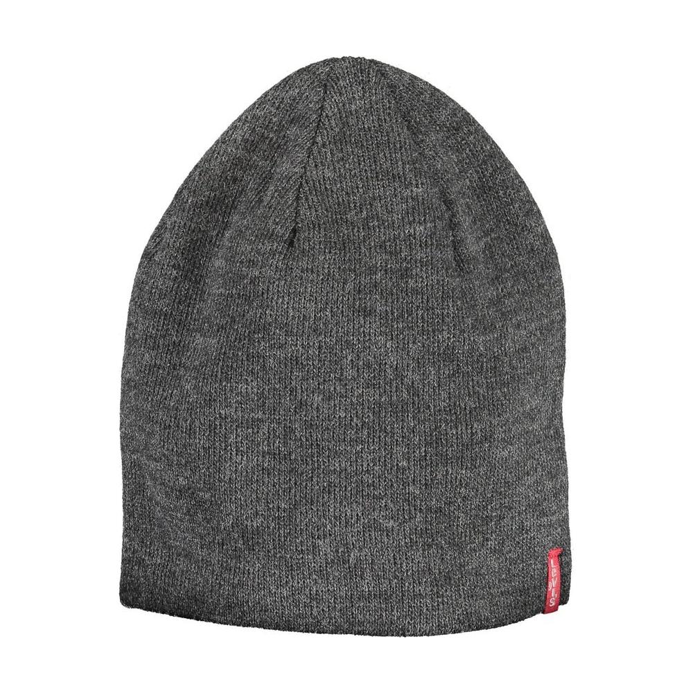 Levi's Gray Acrylic Men Cap Levi's Dark Slate Gray