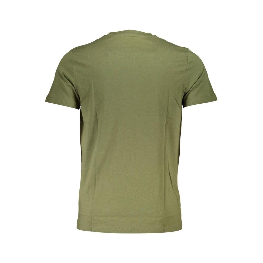 Cavalli Class Green Cotton T-Shirt Cavalli Class Dim Gray