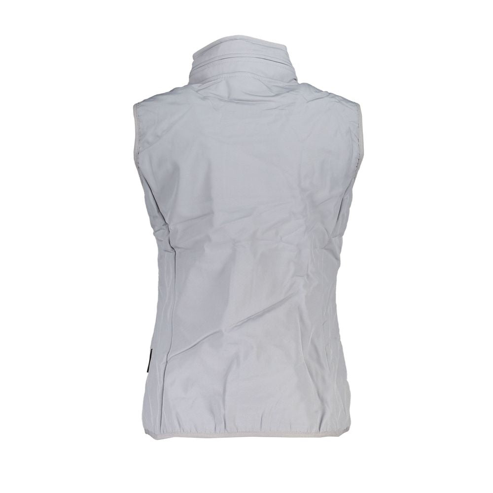 Scuola Nautica Gray Polyester Jackets & Coat Scuola Nautica Gray