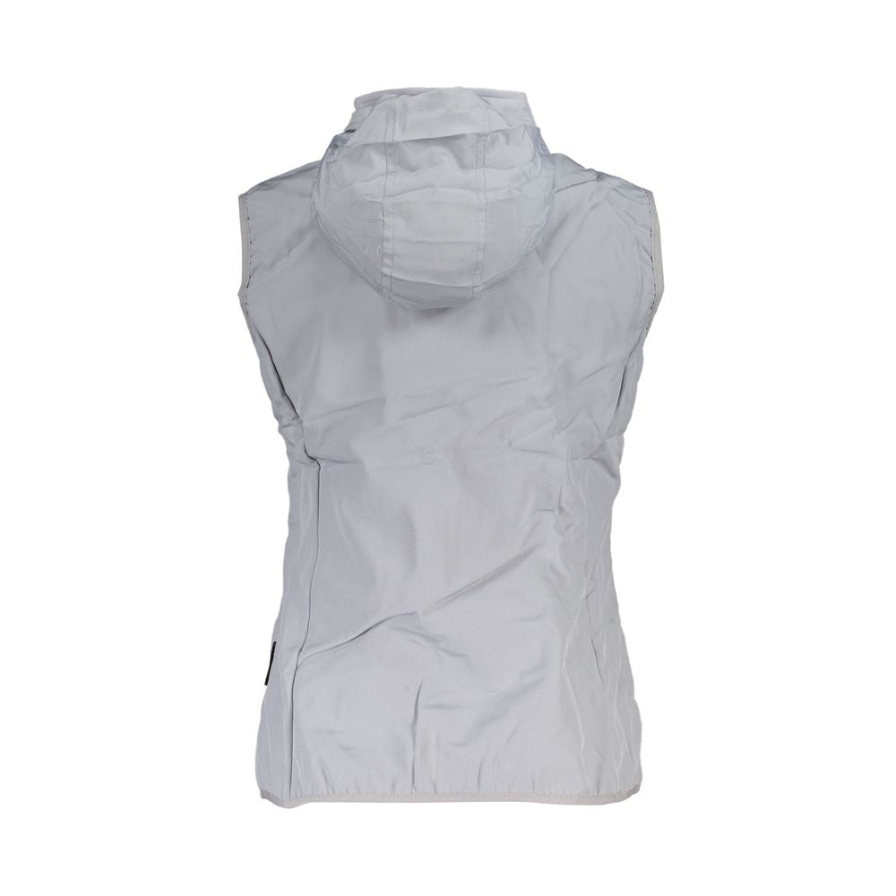 Scuola Nautica Gray Polyester Jackets & Coat Scuola Nautica Gray