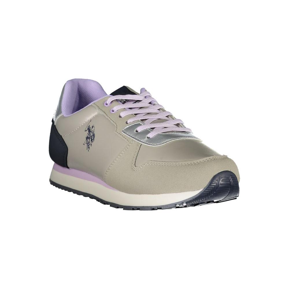 U.S. POLO ASSN. Silver Polyester Sneaker U.S. POLO ASSN. Dark Gray